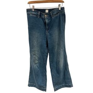 Gap High Rise Wide Leg Crop‎ Denim Jeans Size 4/27